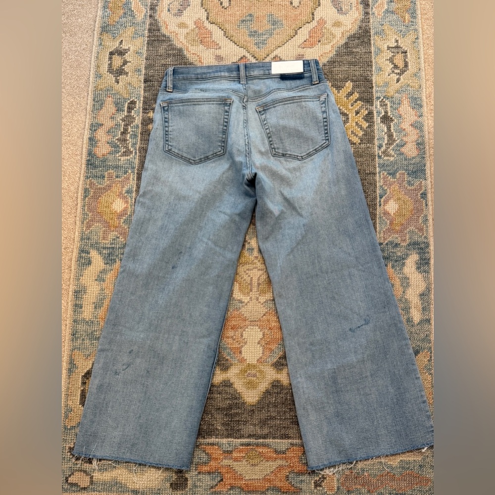 RE/DONE Mid Rise Wide Leg Crop
